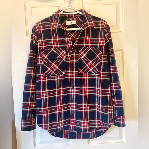 Aritzia TNA oversized plaid shirt jacket - Picture 1 of 5